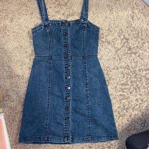 Aeropostle Denim Button-Up Dress